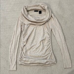 Moda International Cream Cowl Neck Sweater